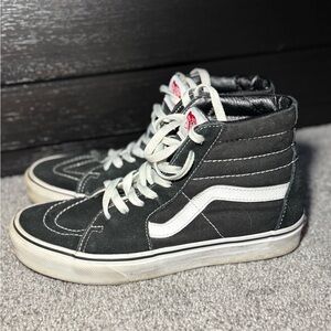 Vans Black and White Skateboard Shoes